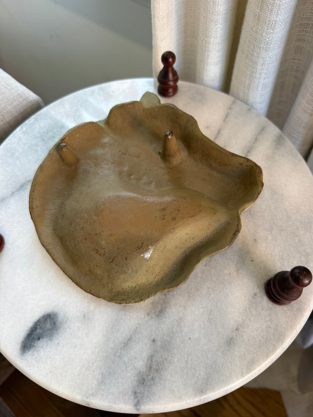 Vintage Cast Iron Horse Head Catchall Tray - Equestrian Valet Trinket Dish