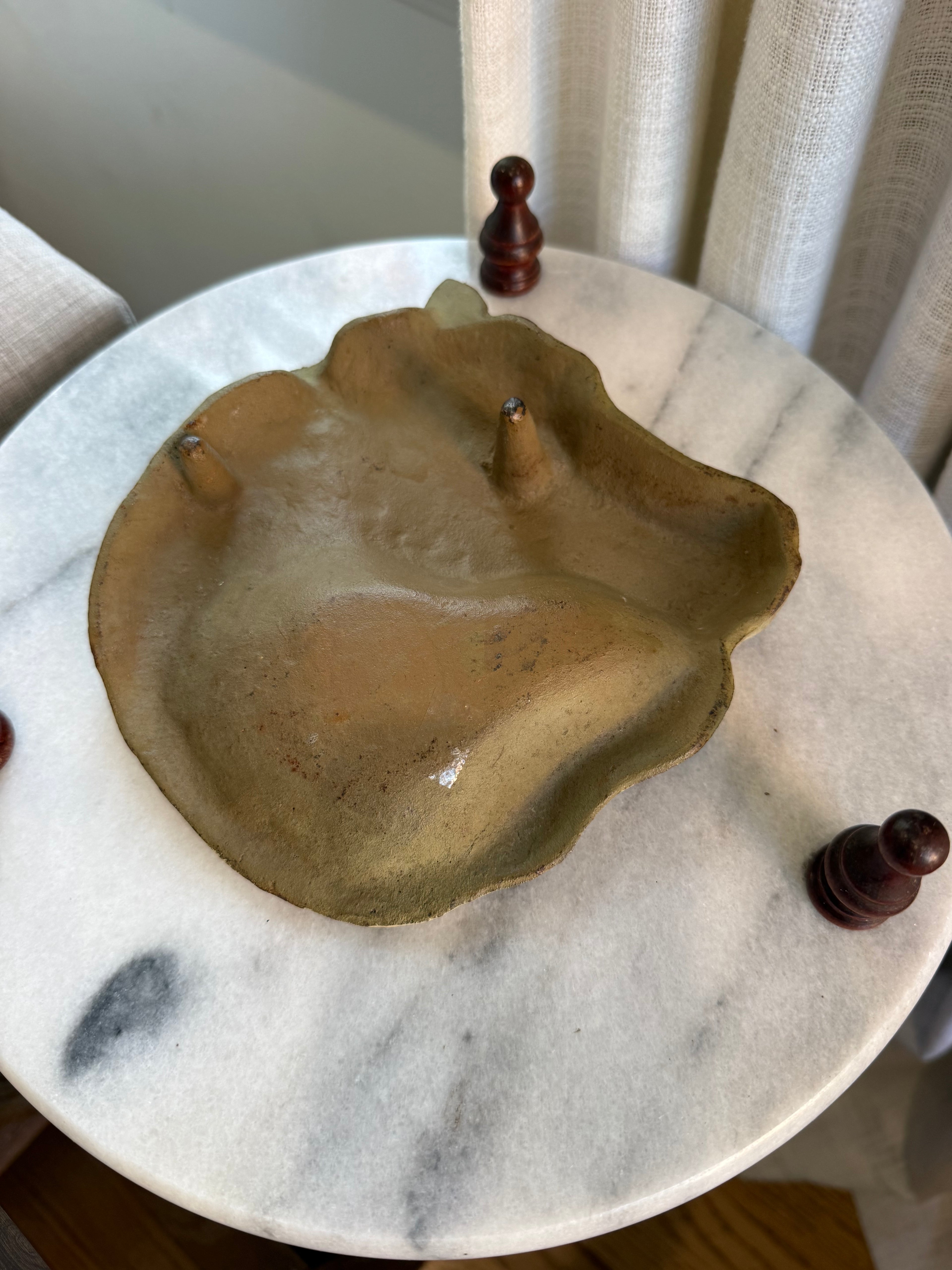 Vintage Cast Iron Horse Head Catchall Tray - Equestrian Valet Trinket Dish