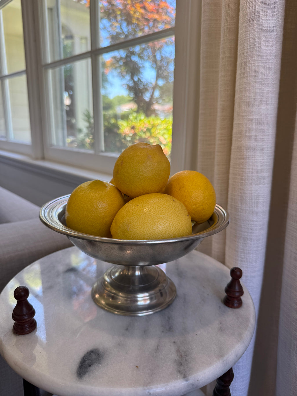 MATCH Pewter Italy Cosi Tabellini Pedestal Serving Bowl, Footed
