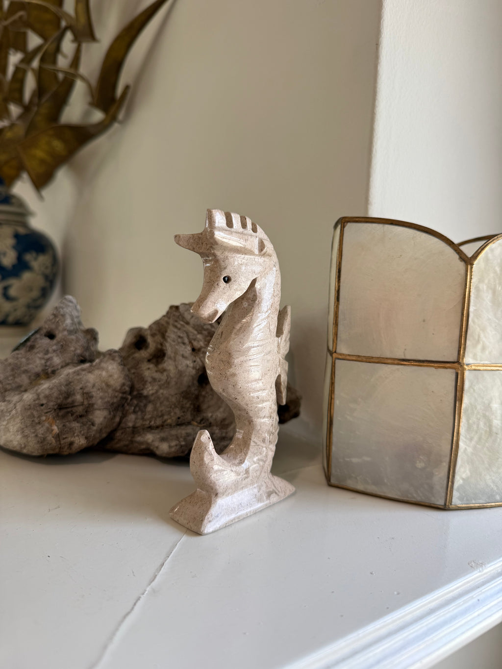 Vintage Sculptural Seahorse Figurine