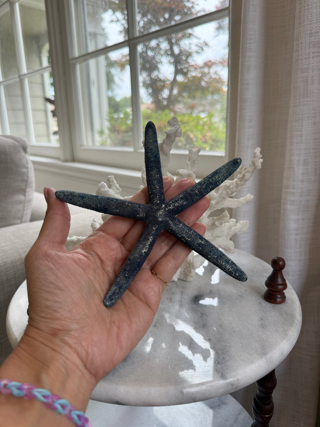 Vintage Estate-Sourced Blue Natural Starfish