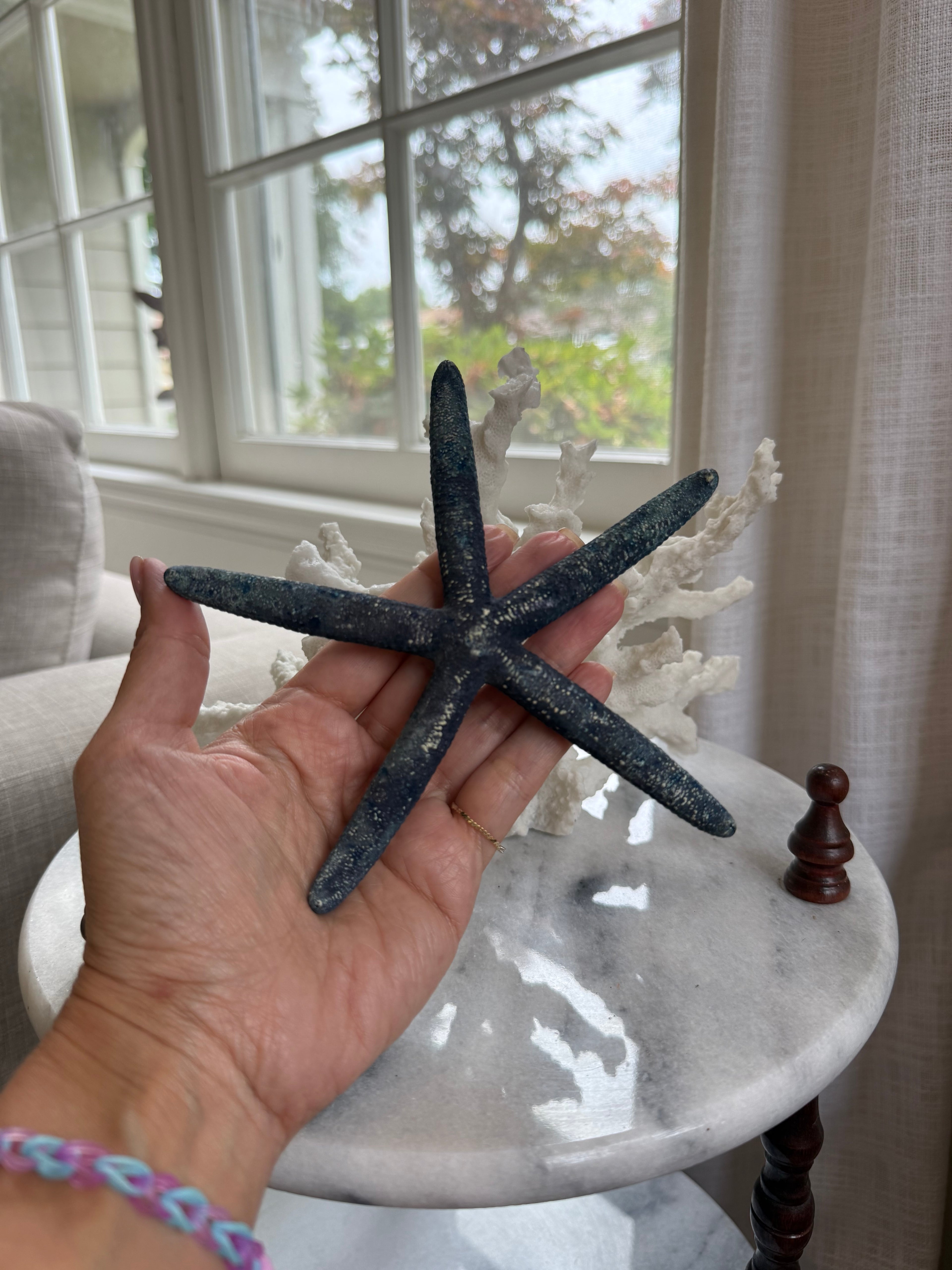 Vintage Estate-Sourced Blue Natural Starfish