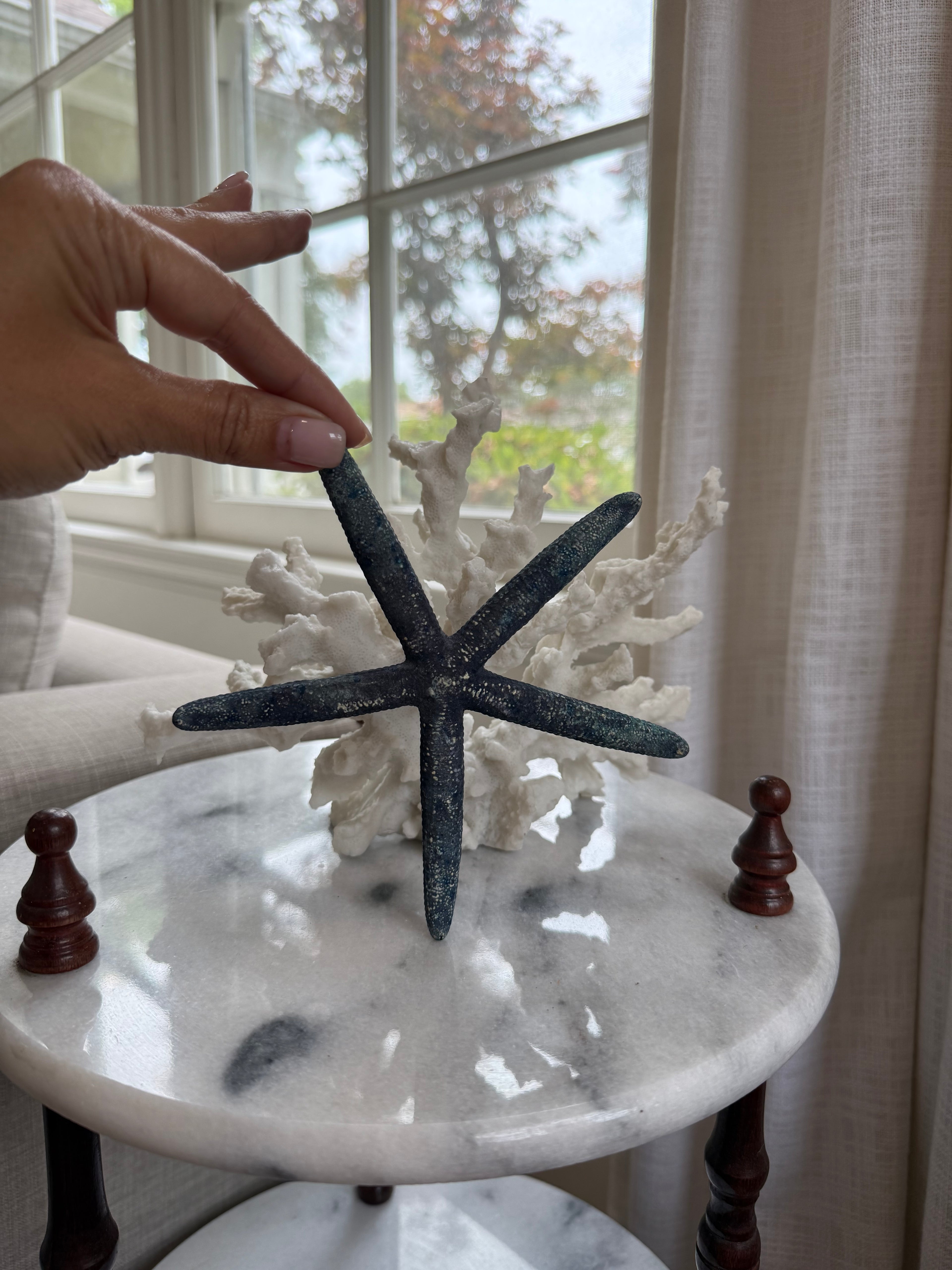 Vintage Estate-Sourced Blue Natural Starfish