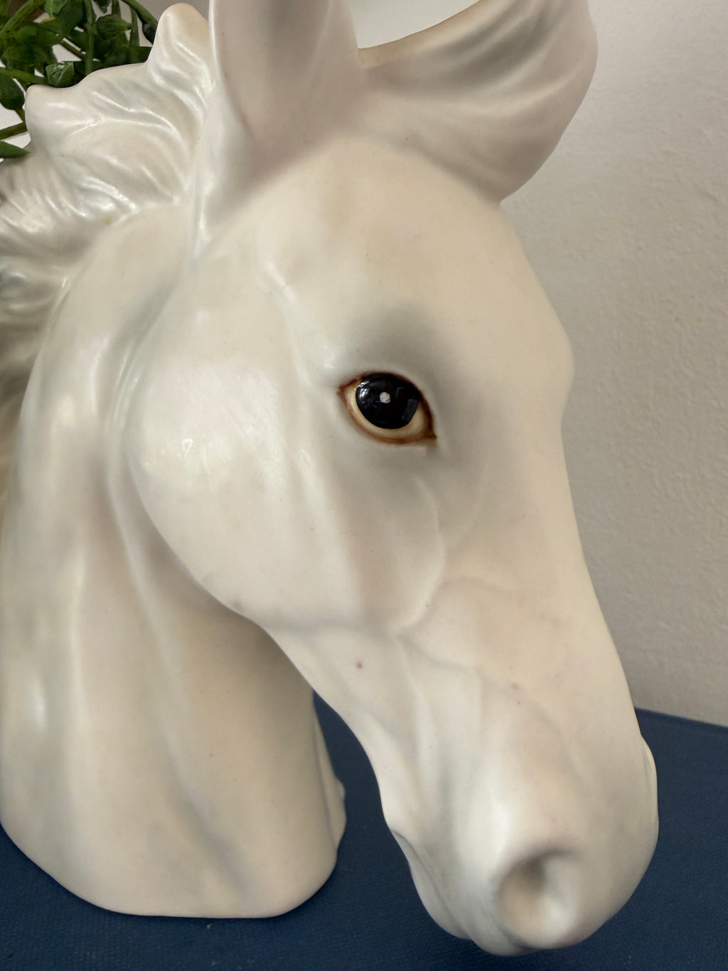 Vintage Napco-Style Ceramic Horse Head Vase, Made in Japan