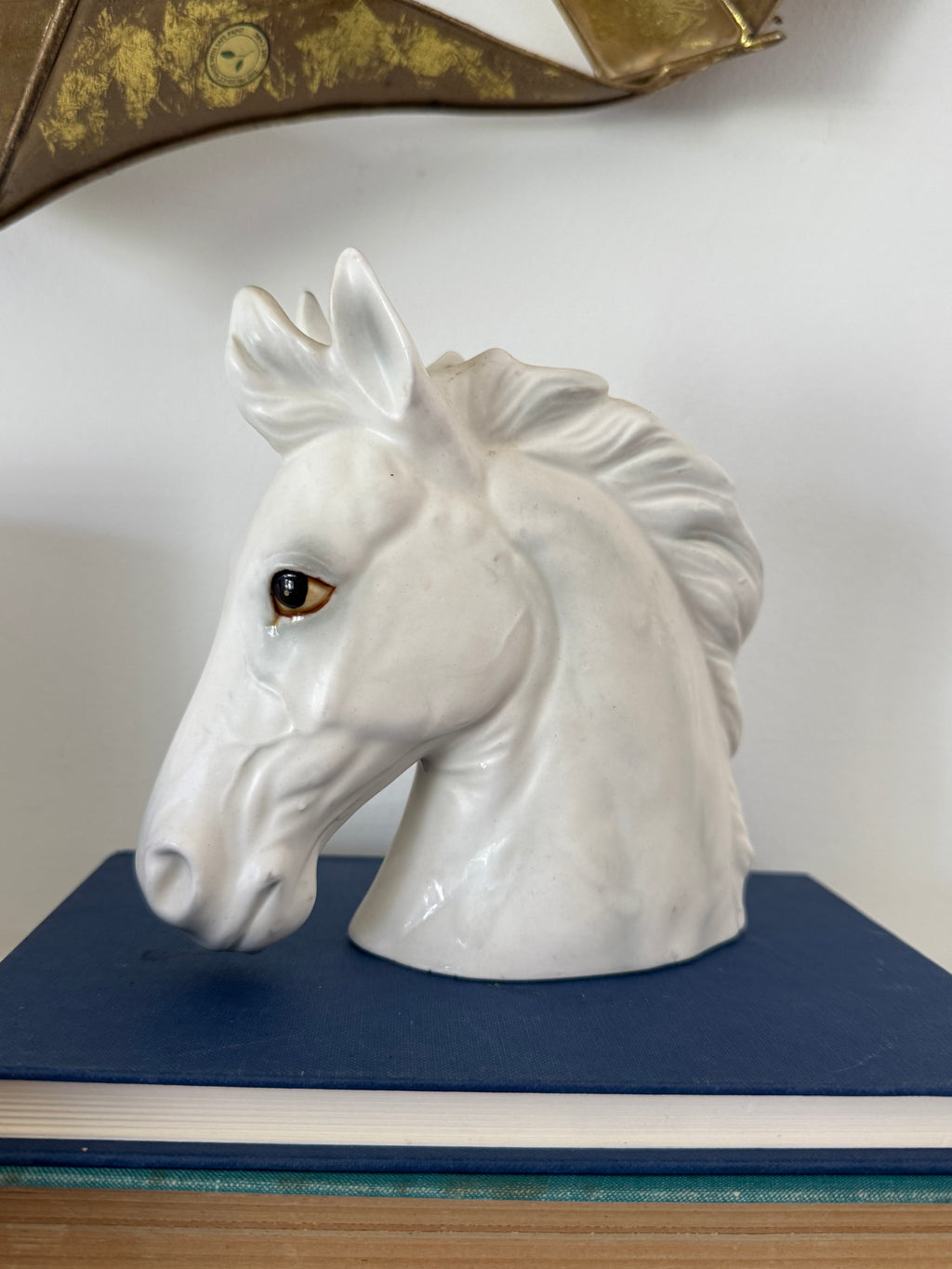 Vintage Napco-Style Ceramic Horse Head Vase, Made in Japan