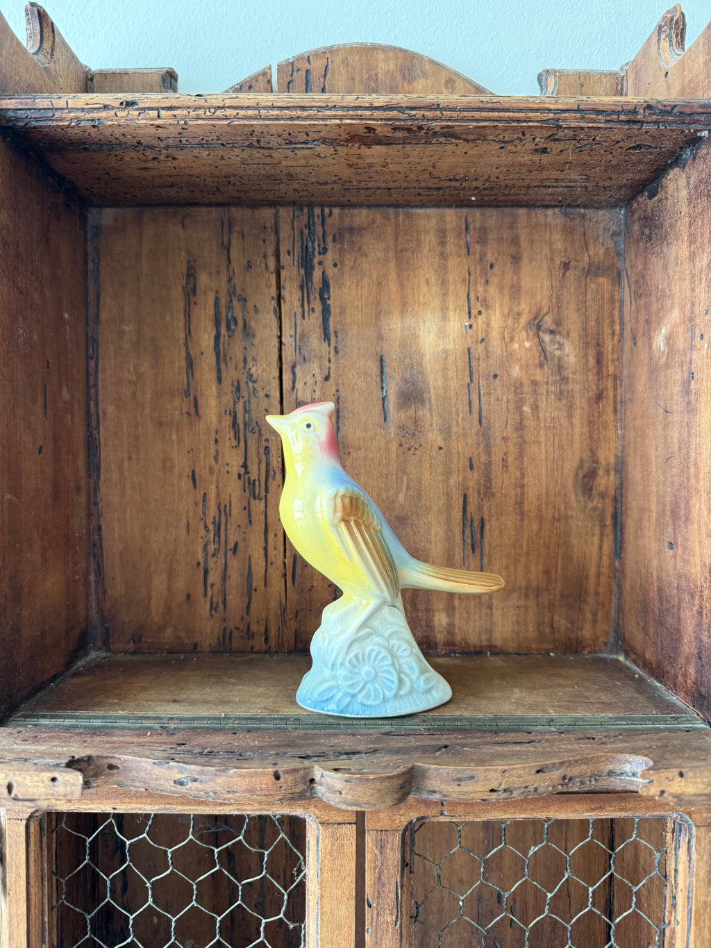 Vintage Royal Copley Porcelain Lark Bird Figurine
