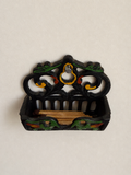 Vintage Wilton Painted Cast Iron Wall-Mount Match Holder
